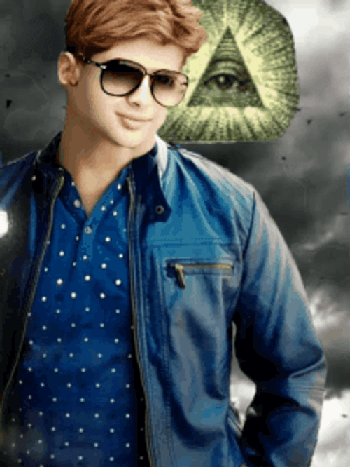 Illuminati Eye Pyramid Photoshoot GIF