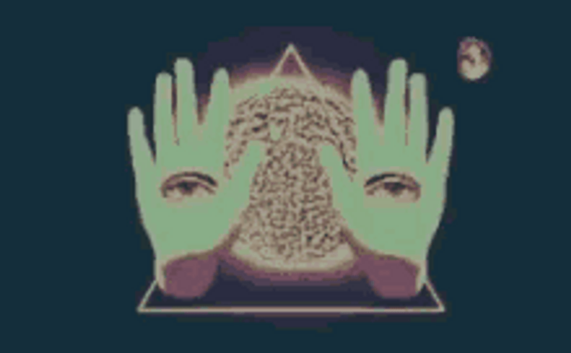 Illuminati Hands Triangle Cuarta Dimension GIF