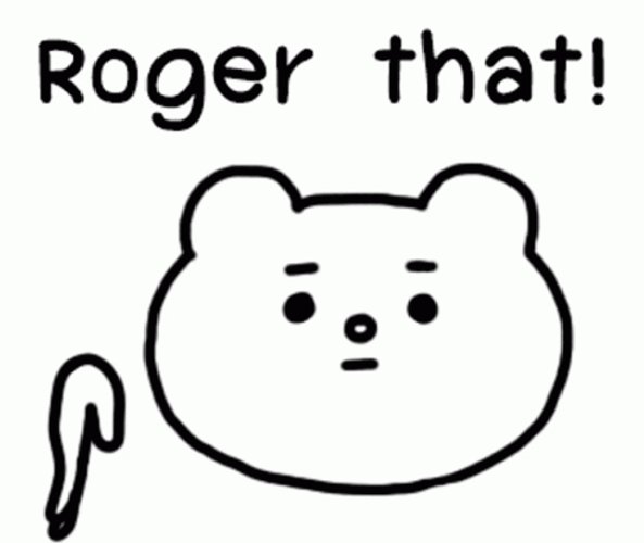 Illustration Bear Winking Roger That Salute GIF