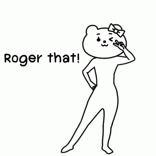 Illustration Bear With Ribbon Dance Roger That GIF