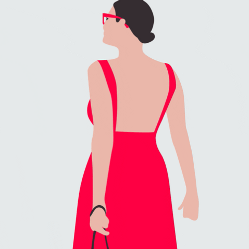 Illustration Fashion Girl Twirl GIF