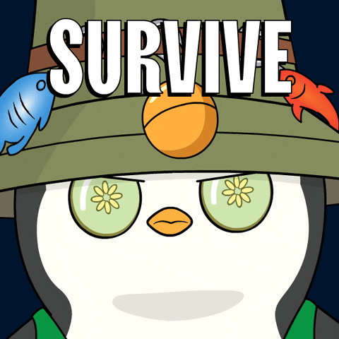 Im A Survivor Penguins GIF