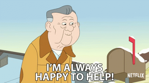 Im Always Happy To Help Otto Holtenwasser GIF