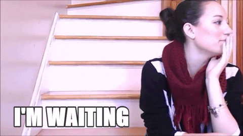 Im Anxiously Waiting Pretty Lady GIF