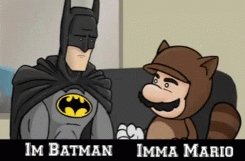 Im Batman Imma Mario GIF