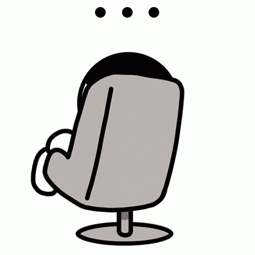 Im Chill Office Chair Rotating GIF