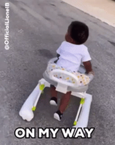 Im Coming Baby Walker On My Way GIF