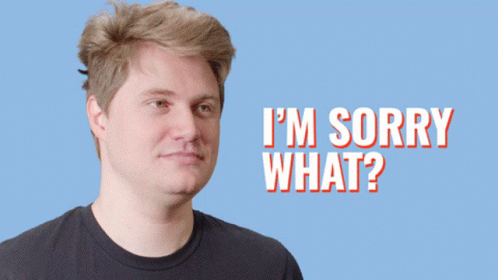 Im Confused I'm Sorry What GIF