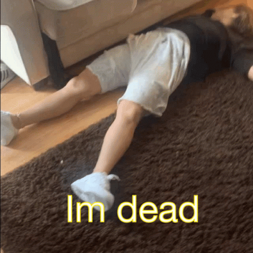 Im Dead Boy Lying On The Floor GIF