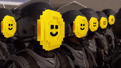 Im Doing My Part Lego Smiling Face GIF