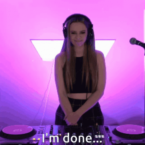 Im Done Listening Headphones Down GIF