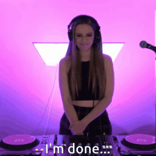 Im Done Listening Headphones Down GIF