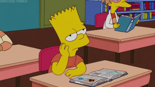 Im Exhausted Bart Simpson Feeling Sleepy GIF