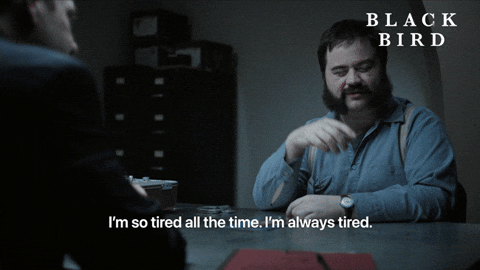 Im Exhausted Black Bird Gary Hall GIF