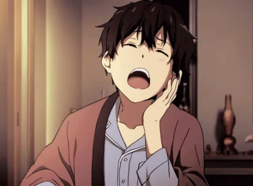 Im Exhausted Houtarou Oreki Hyouka Anime GIF
