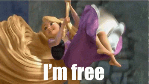 Im Free Mic Joy In Tangled GIF
