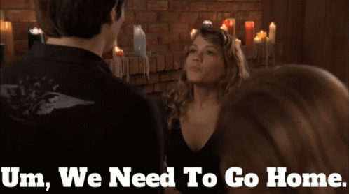 Im Going Home Girl Ordering The Man GIF