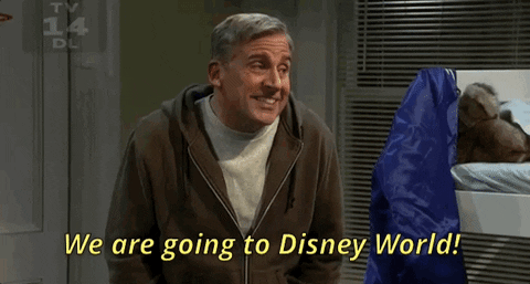 Im Going To Disney World Steve Carell GIF