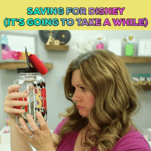 Im Going To Disney World Saving Money GIF