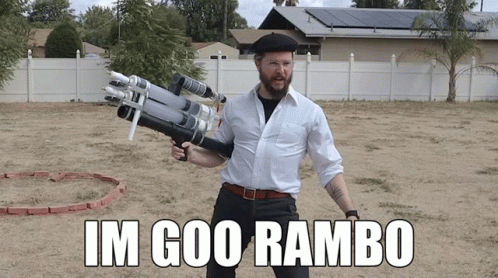 Im Goo Rambo Machine Gun GIF
