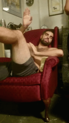 Im Lazily Sat At My House GIF