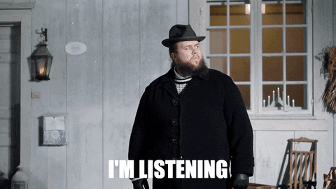 Im Listening Chubby Bearded Guy Waiting GIF
