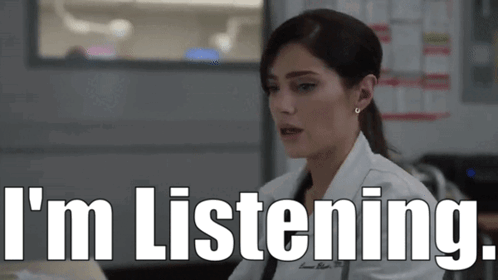 Im Listening Doctor Turning Around GIF