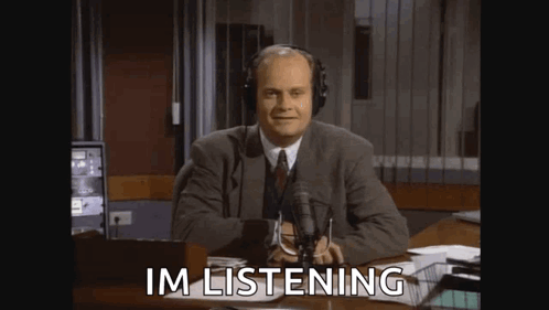 Im Listening Frasier Actor Kelsey Grammer GIF