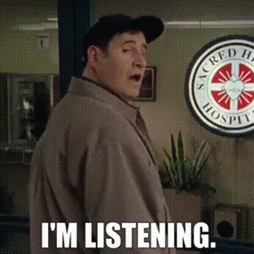 Im Listening Hospital Patient Scrubs Series GIF