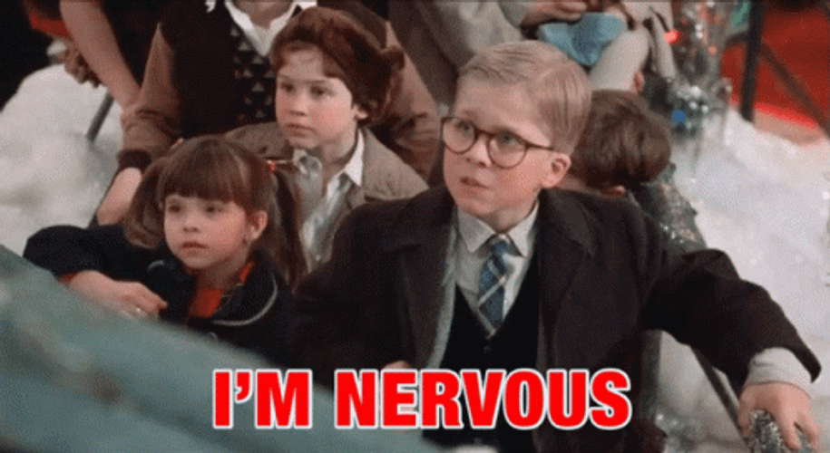 Im Nervous For Christmas Story GIF