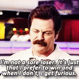 Im Not A Sore Loser Ron Swanson GIF