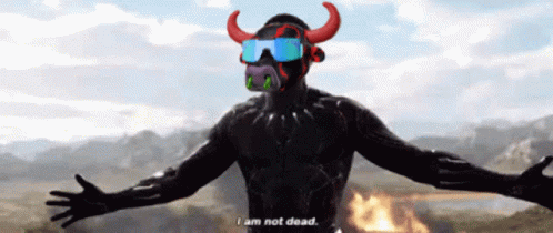 Im Not Dead Yet Black Panther Face Swap GIF