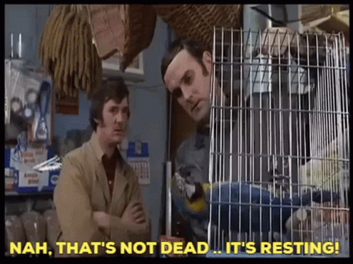 Im Not Dead Yet Classic John Cleese GIF