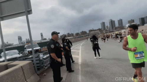 Im Not Dead Yet Old Man Marathon Run GIF