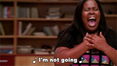 Im Not Leaving Amber Riley GIF