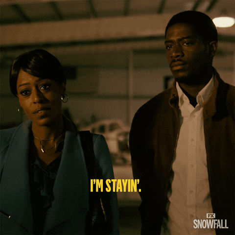 Im Not Leaving Angela Lewis Snow Fall GIF