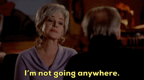 Im Not Leaving Annie Potts GIF