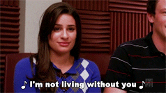 Im Not Leaving Lea Michele GIF