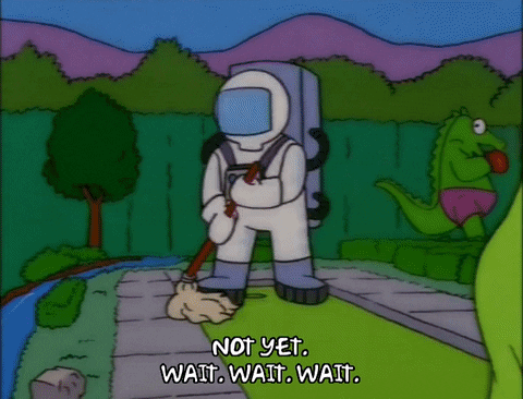 Im Not Ready Not Yet The Simpsons GIF