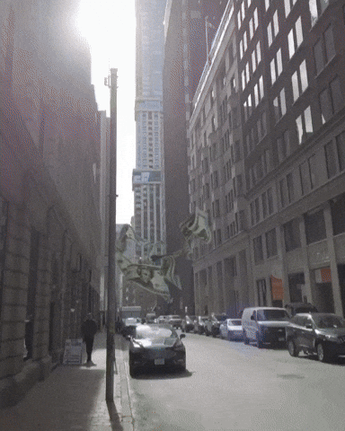 Im Rich Coins And Bills Flowing GIF