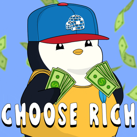 Im Rich Gangster Pudgy Penguin GIF