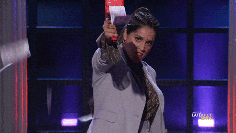 Im Rich Lilly Singh Money Gun GIF