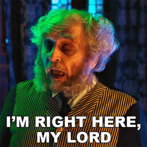 Im Right Here My Lord Sylvester Mccoy GIF