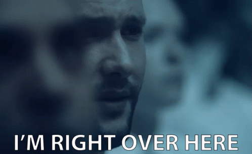 Im Right Over Here Right By Your Side GIF
