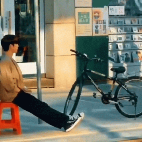 Im Sat Alone Outside GIF