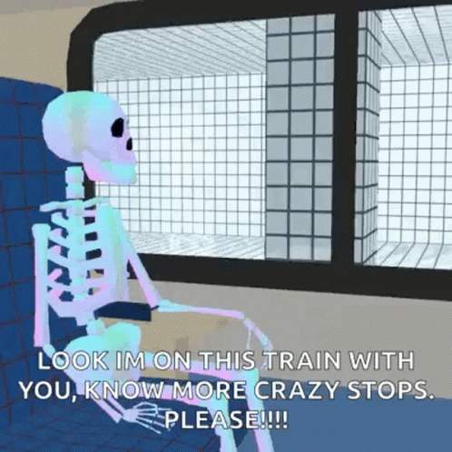 Im Sat Skeleton Looking Outside GIF