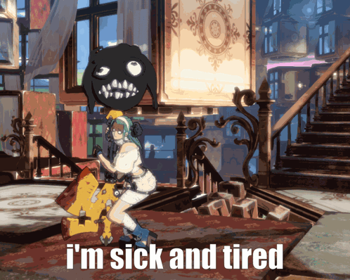 Im Sick And Tired Guilty Gear Bridget GIF