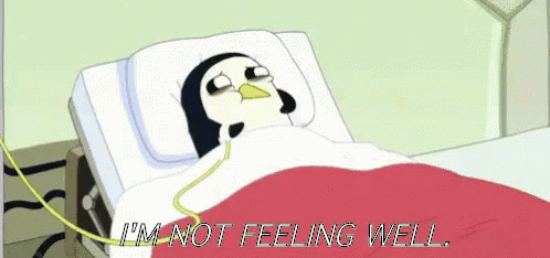 Im Sick Gunter Penguin GIF