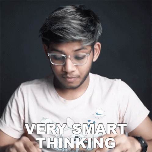 Im Smart Very Smart Thinking Boy GIF