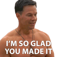 Im So Glad You Made It Huck Dembo Sticker GIF